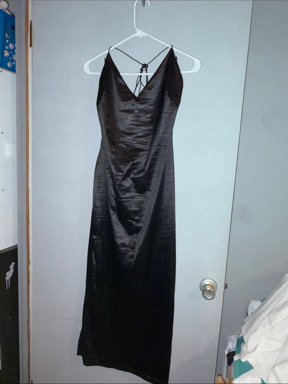 TRENDY & UNIQUE Black Maxi Dress Like New